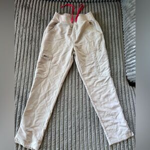 Figs Technical Collection Womens S Bone Stretch Waist Cargo Leg Scrub Pants